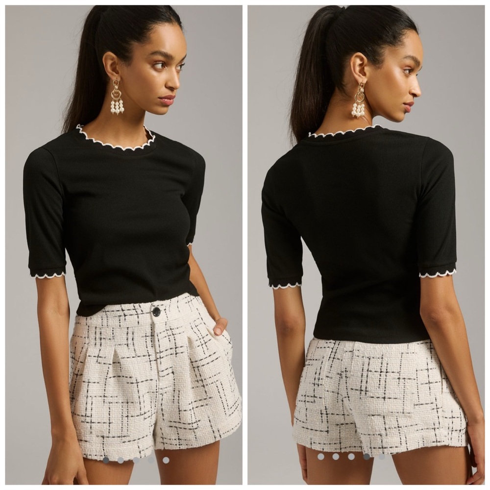 Maeve Scalloped Tee